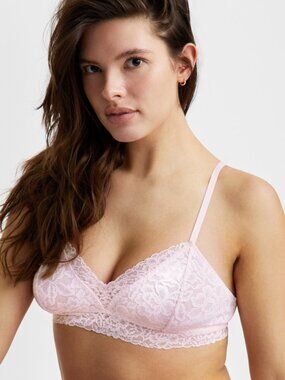 #1937 State of Day Women's Lace Bralette,- Crystal Pink